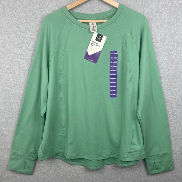 J5001 Member's Mark Brushed Long Sleeve Tee Size XXL - Picture 1 of 4